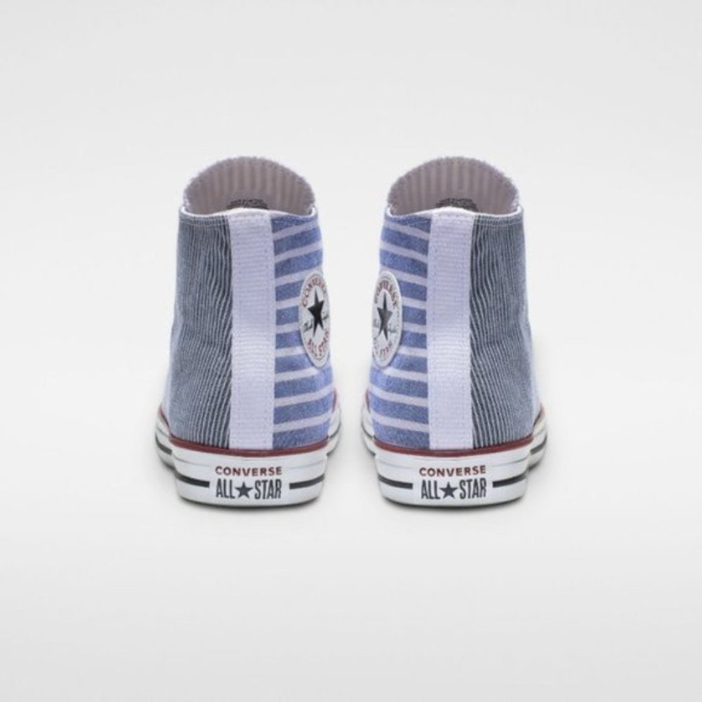 Chuck Taylor Converse Striped Unisex High Tops 12 - Picture 4 of 5